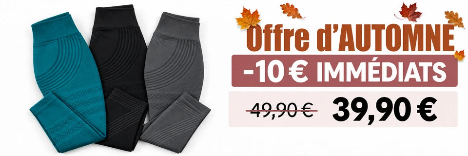 Offre d’AUTOMNE : −10 € IMMÉDIATS. Leggings sans poches à 39,90 € au lieu de 49,90 €.